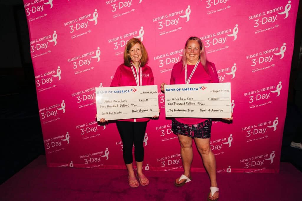 Miles for a Cure received the Small But Might Award at the 2026 Boston 3-Day.
