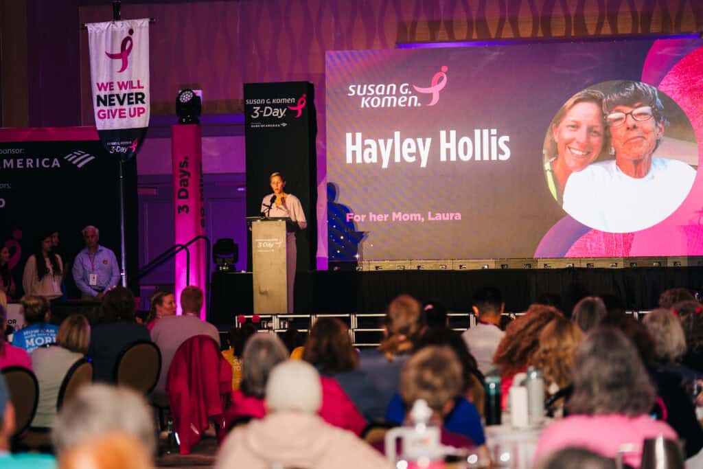 Haylyy H. honored her mom at the 2026 Komen 3-Day in Dallas/Fort Worth. 
