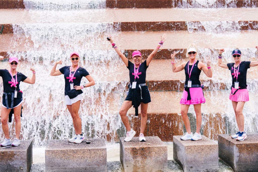 The Pink Bubble at Fort Worth Gardens during the 2025 Susan G. Komen 3-Day.