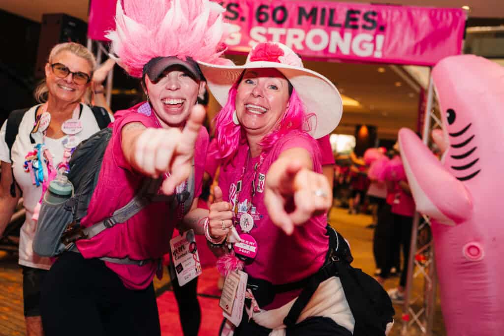 The finish line festival at the 2025 Susan G. Komen Dallas/Fort Worth 3-Day.