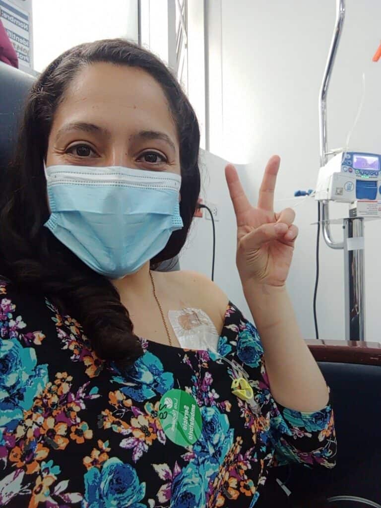Gynna, living with metastatic breast cancer, is in the hospital. 