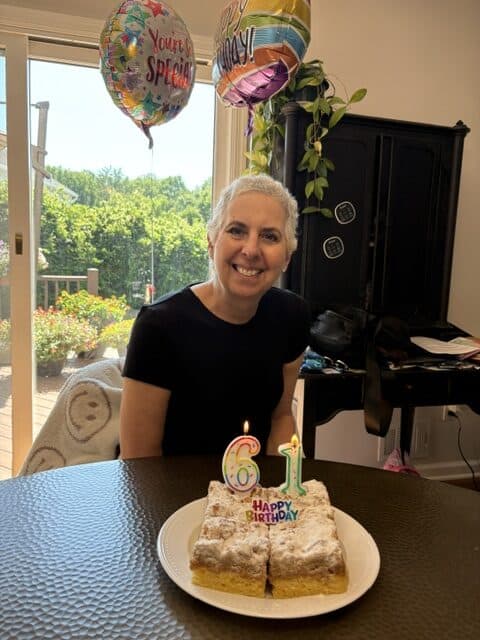 Paula L. celebrating her 61st birthday.