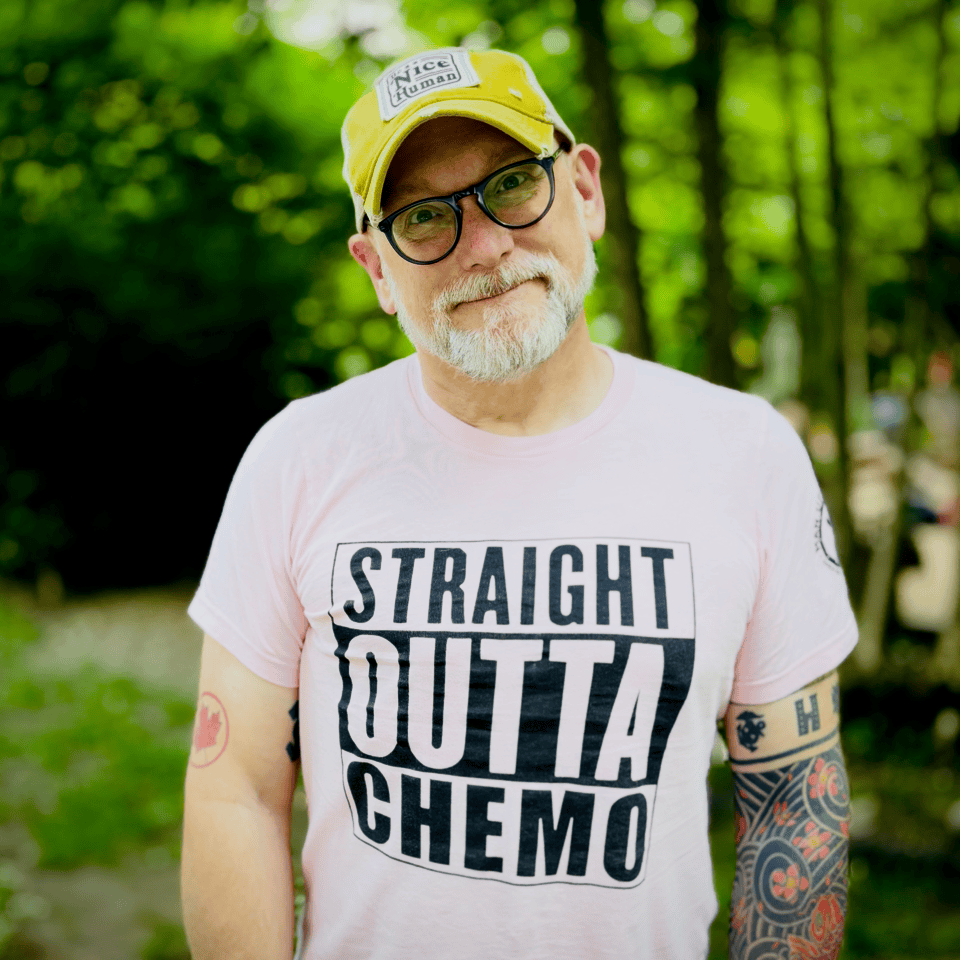 Jake, living with metastatic breast cancer. 