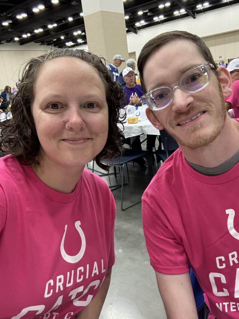 Breast cancer survivor Keisha and her husband
