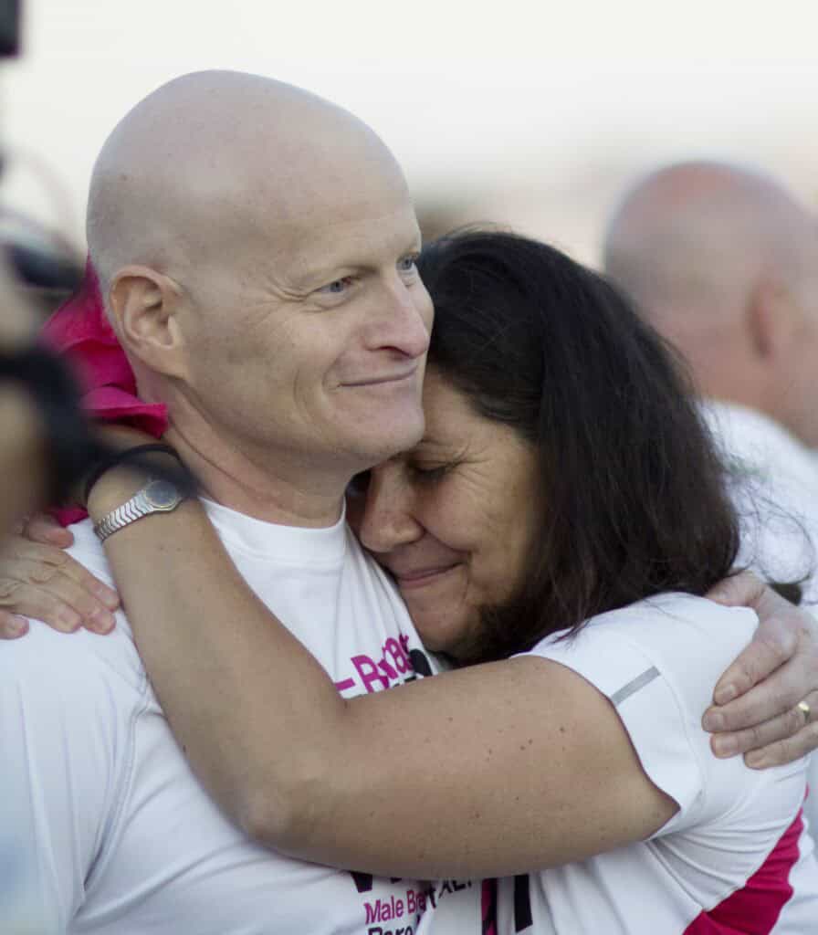 Lee, who passed away from metastatic breast cancer, and his wife, Kathy, a breast cancer survivor. 