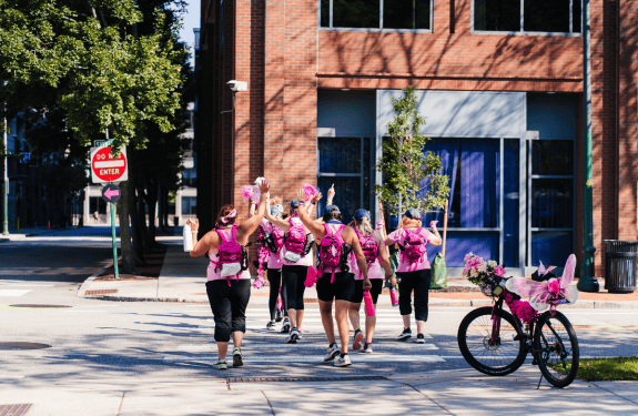 The 2025 Susan G. Komen Boston 3-Day was home to groups of walkers dressed in pink from head to toe. as they walked throughout the iconic city streets.