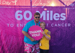 Scott. S and his son, Porter, at the Susan G. Komen 3-Day.
