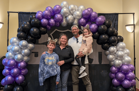 Katie and her family 