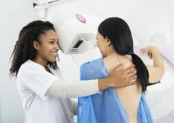 Patient Being Screened for Breast Cancer