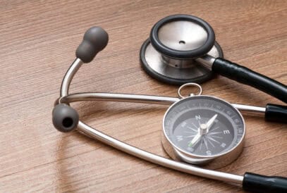 Preventive healthcare and early detection stethoscope for breast cancer awareness.